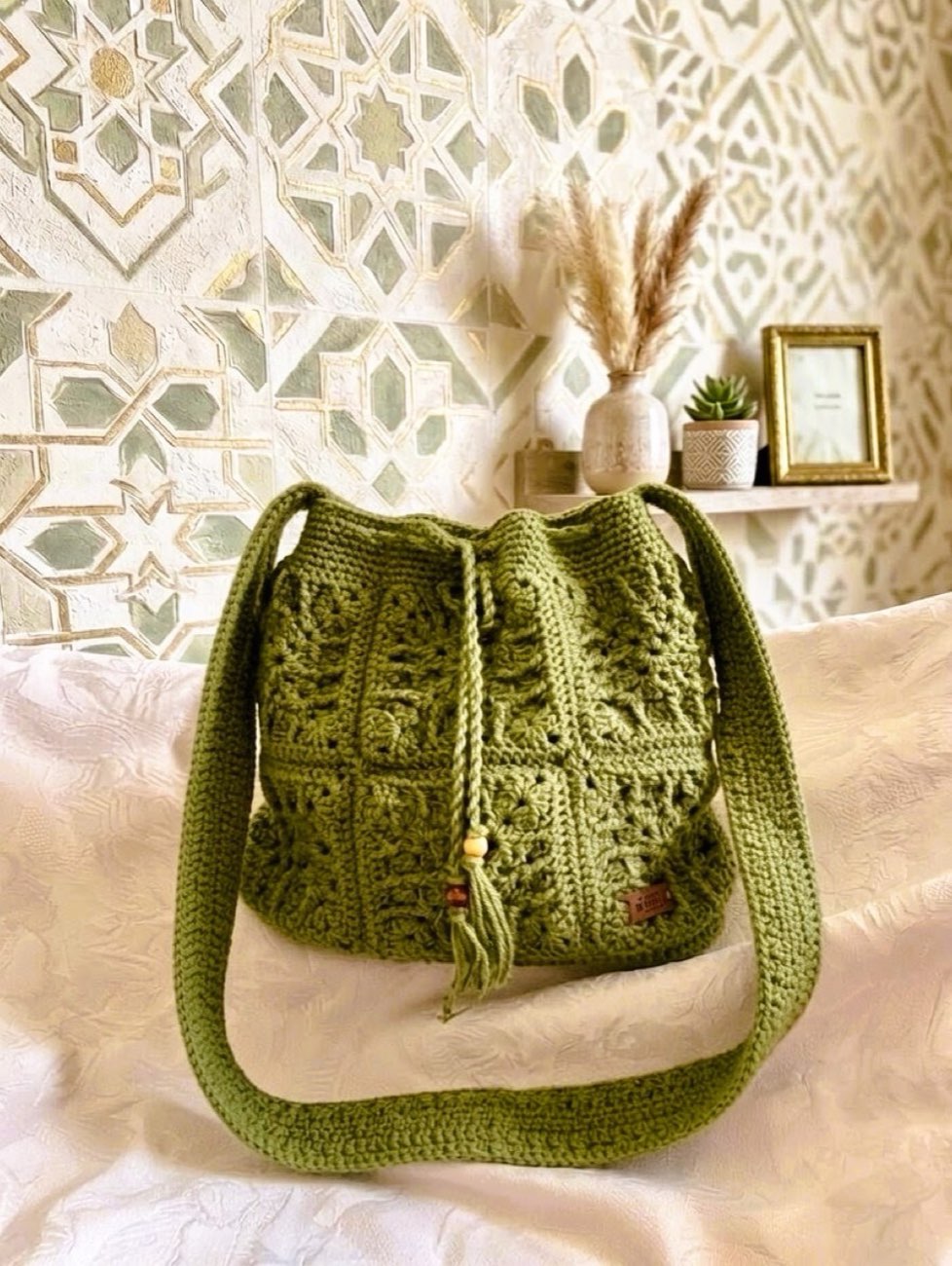 Bolso verde granny — Martha Aguilar (TATETI crochet)
